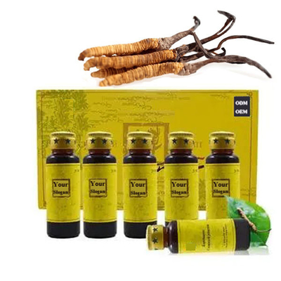 OEM ODM Private label cordyceps orale vloeistof 100% Cordyceps sinensis-extractoplossing