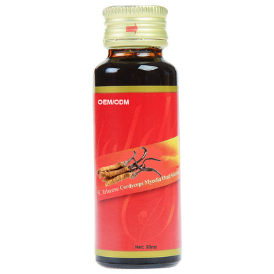 OEM ODM Private label cordyceps orale vloeistof 100% Cordyceps sinensis-extractoplossing