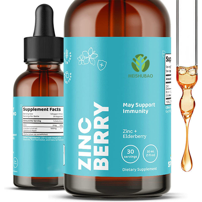 OEM van het het Zinksulfaat van Zink Vloeibaar Dalingen van het de Vitamine Czink Mondeling Vloeibaar de Dalingensupplement voor Volwassenen &amp; Jonge geitjes