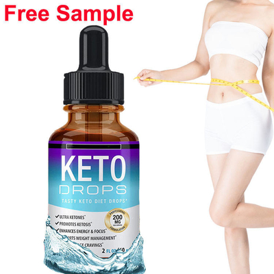 OEM Aangepast Logo Vetverbrander Gewichtsverlies Afslankdieet Vloeibare olie Keto Dieetdruppels voor mannen en vrouwen