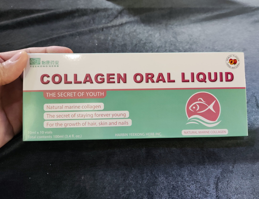 100% Natuurlijke Vis Collageen Peptide Drank Schoonheid Orale Vloeibare Schoonheid 10ml Gezondheidssupplement OEM Groothandel
