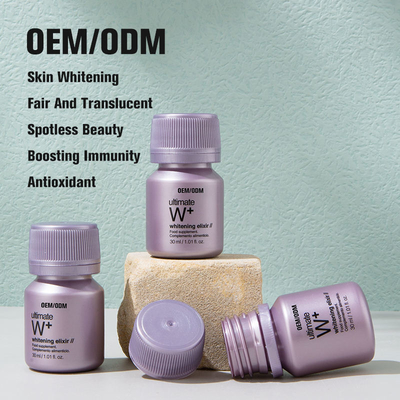 OEM Hoge kwaliteit 30 ml Super Whitening Orale Vloeibare Anti-Oxidant Boost Immuun Huid Fleuren Drinken Supplement
