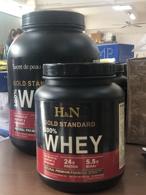OEM 5lb isoleert de Privé Etiketweiproteïne de Spier van het Poederlichaam Bouwend het Gouden Eiwitpoeder van Standard 100%