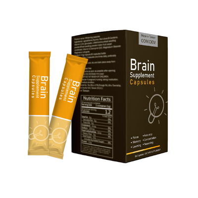OEM Verbeterd Geheugen en Concentratie Gevorderd Brain Supplement Powder For Students, Volwassenen, en Bejaarde Mensen