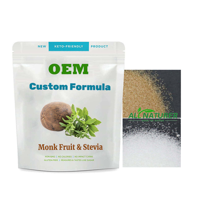 Nul Calorieoem van de het Zoetmiddelmonnik van het Poedermengsel Erythritol van Fruit Extract Stevia Poeder