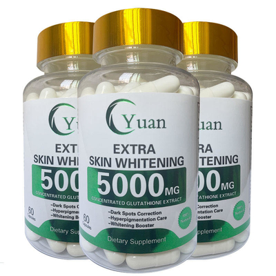 5000MG 3X Extra Whitening Pearl Powder OEM Glutamax Glutathione Skin Whitening-pillen
