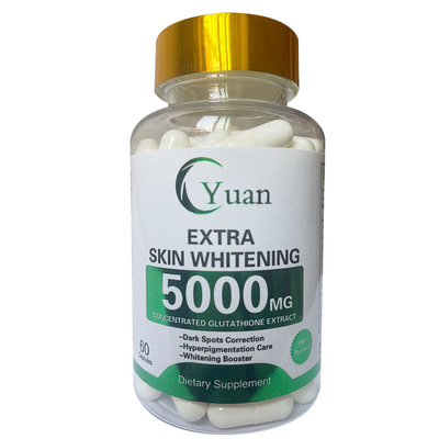 5000MG 3X Extra Whitening Pearl Powder OEM Glutamax Glutathione Skin Whitening-pillen