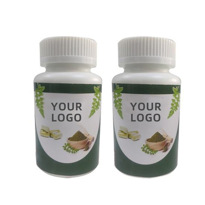 OEM Moringa moringa van poeder passen de privé etiketten organische capsules moringa bladpoeder aan