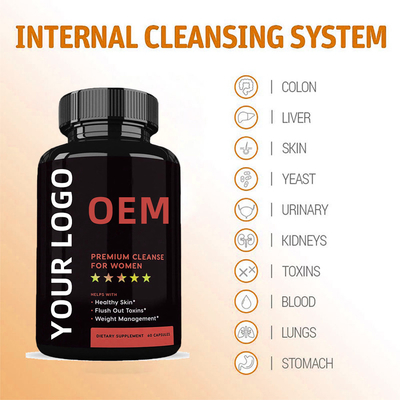 OEM Best verkopende huismerken Colon Cleanse Gewichtsverlies Pillen Afslankcapsules Probiotica Detox-capsules