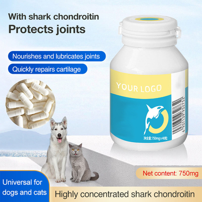 750mg/Pc OEM van huisdieren Voedingssupplementen Hoge Chondroitin van de Concentratiehaai Capsules