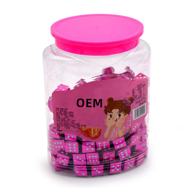 Milk Cube Candy Hard Tablets Candy OEM Halal Zoete Aardbeiensmaak