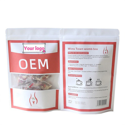 OEM 100% de Natuurlijke Herb Fibroid Tea Uterus Cleaning Vrouwelijke Tearelief Thee van de Pijn Warme Uterus