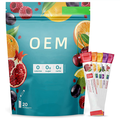 Het privé OEM Sugar Free Mens Womens Workout van de Etiket Stevige Drank Supplement Verfrissende Hydrateren
