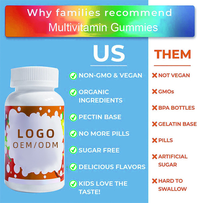 Het Te kauwen Probiotics Biotin Vitamins A.C.D E B Zink van Sugar Free Kids Multivitamin Gummies