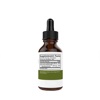 De Immuniteits Hulp Vloeibare Vitamine D van vitamined3 K2 Dalingen met OEM van de Vitaminedalingen van K2 Hoogste Verkopende Vloeibare