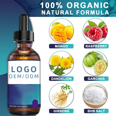 30 ml Biotine Collageen Druppels Afslanken BHB Keto Druppels OEM Oliezaad Kruidenextract Essentiële Olie