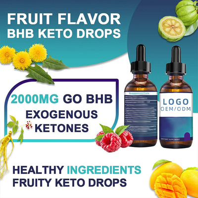 30 ml Biotine Collageen Druppels Afslanken BHB Keto Druppels OEM Oliezaad Kruidenextract Essentiële Olie