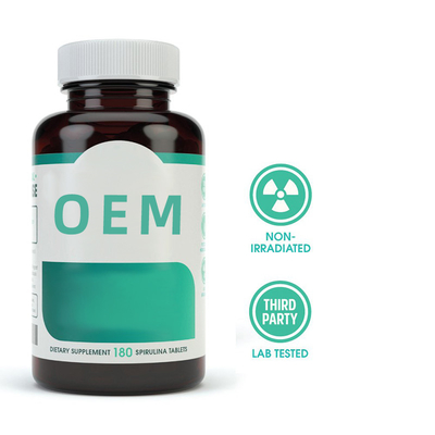 De organische Capsules van 3000mg Spirulina 90 Tabletten/het Supplementgezondheidszorg van Flessen Groene Superfood
