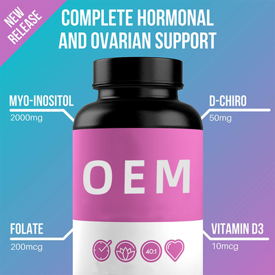 De Supplementen van de het Hormoonsteun van antimoeheidsvrouwen met Inositol D-Chiro Folate Vitamined3 Supplement
